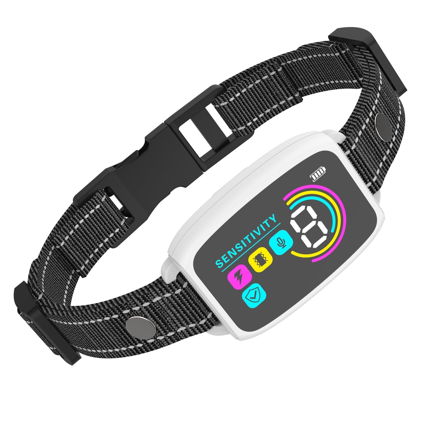 Smart Automatic Anti Barking Dog Collar Rechargeable Bark Stopper Stop Barking HD Digital Display IP67 Waterproof Collar For Dogs Pet Products null