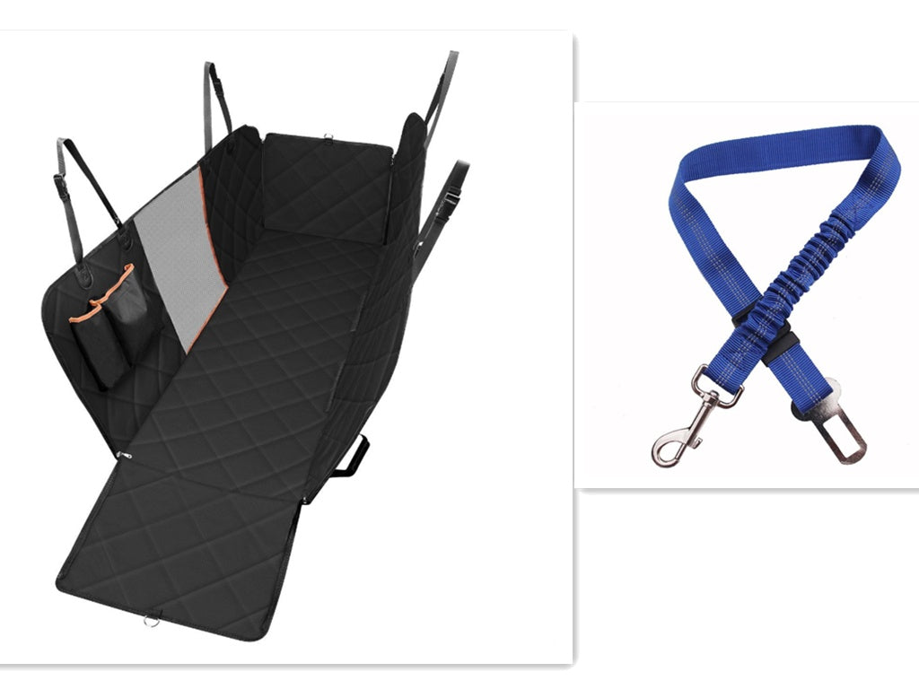 Dog Car Seat Cover View Mesh Pet Carrier Hammock Safety Protector Car Rear Back Seat Mat With Zipper And Pocket For Travel null