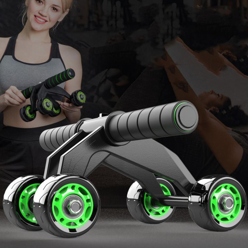Four-wheeled Abdominal Roller Home Exercise Abdominal Muscle Fitness Equipment null
