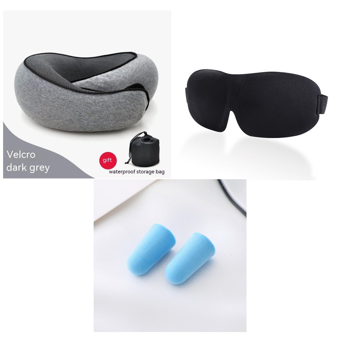 Travel Neck Pillow Non-Deformed Airplane Pillow Travel Neck Cushion Durable U-Shaped Travel Memory Cotton Nap Neck Pillow null
