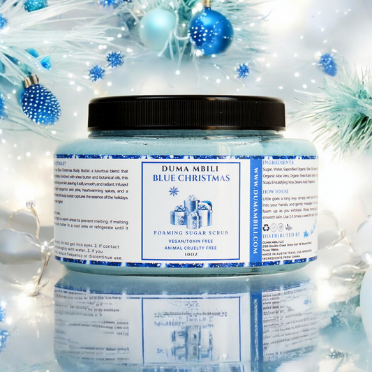 Blue Christmas Foaming Sugar Scrub Duma Mbili LLC