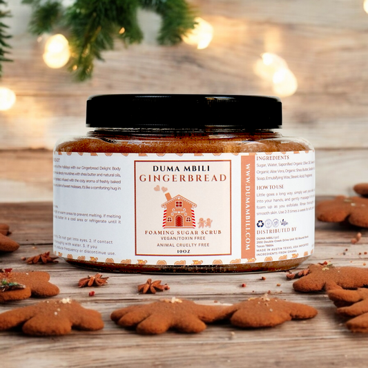 Gingerbread Foaming Sugar Scrub Duma Mbili LLC