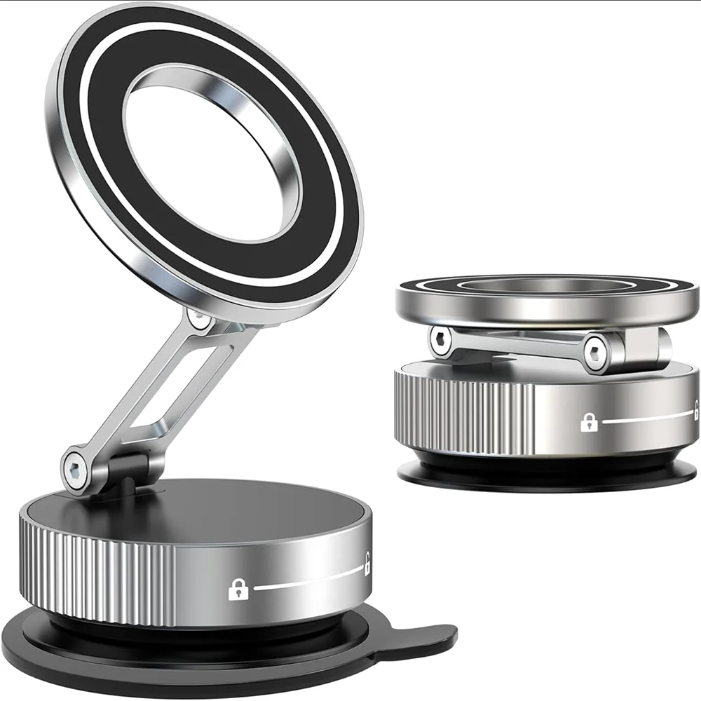 2026 Magnetic vacuum car phone holder 360 adjustable mount Stone's Store