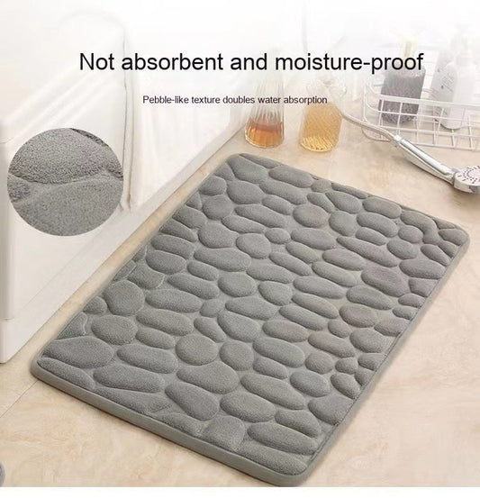 Simple Pebble Memory Sponge U-shaped Floor Mat Best Choice For 3C Discount Store
