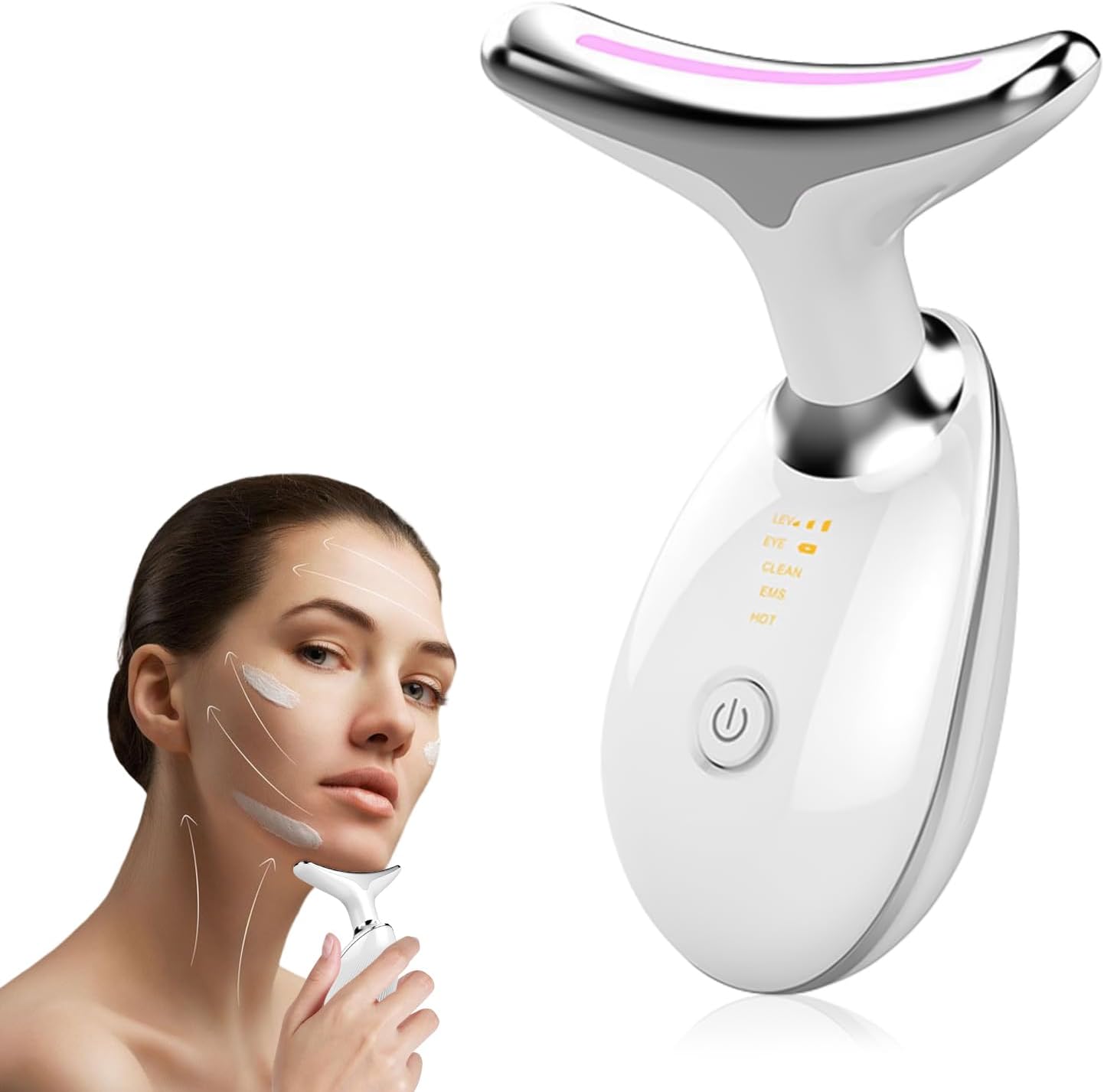 Neck Face Massager Face Sculpting Tool 3 Colour Modes And Vibration For Facial Massager For Double Chin Aura Outlet