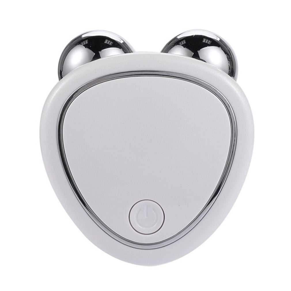 Portable Facial Micro-current Beauty Instrument For Lifting Thinning And Reducing Edema With Double Roller Massager null