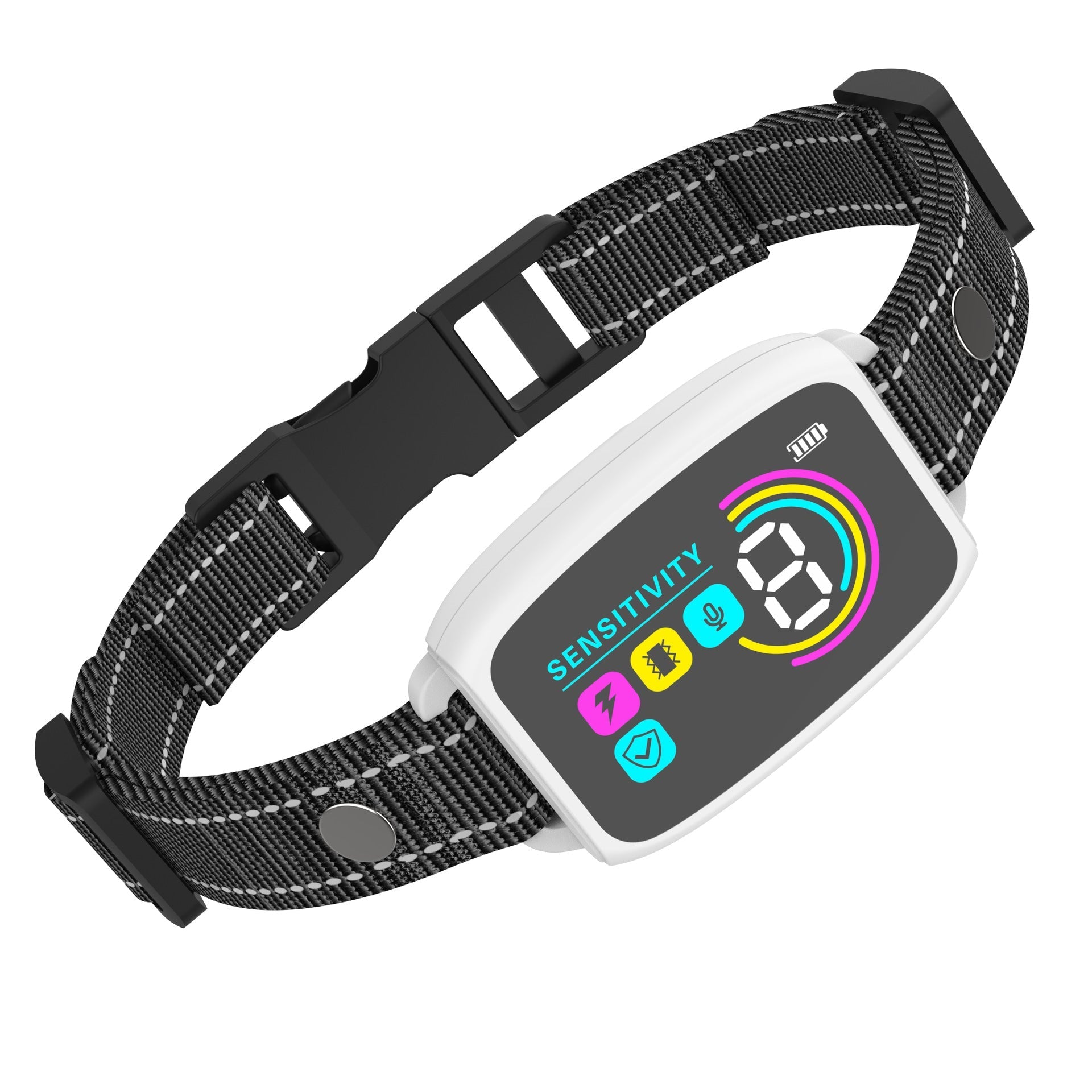 Smart Automatic Anti Barking Dog Collar Rechargeable Bark Stopper Stop Barking HD Digital Display IP67 Waterproof Collar For Dogs Pet Products null