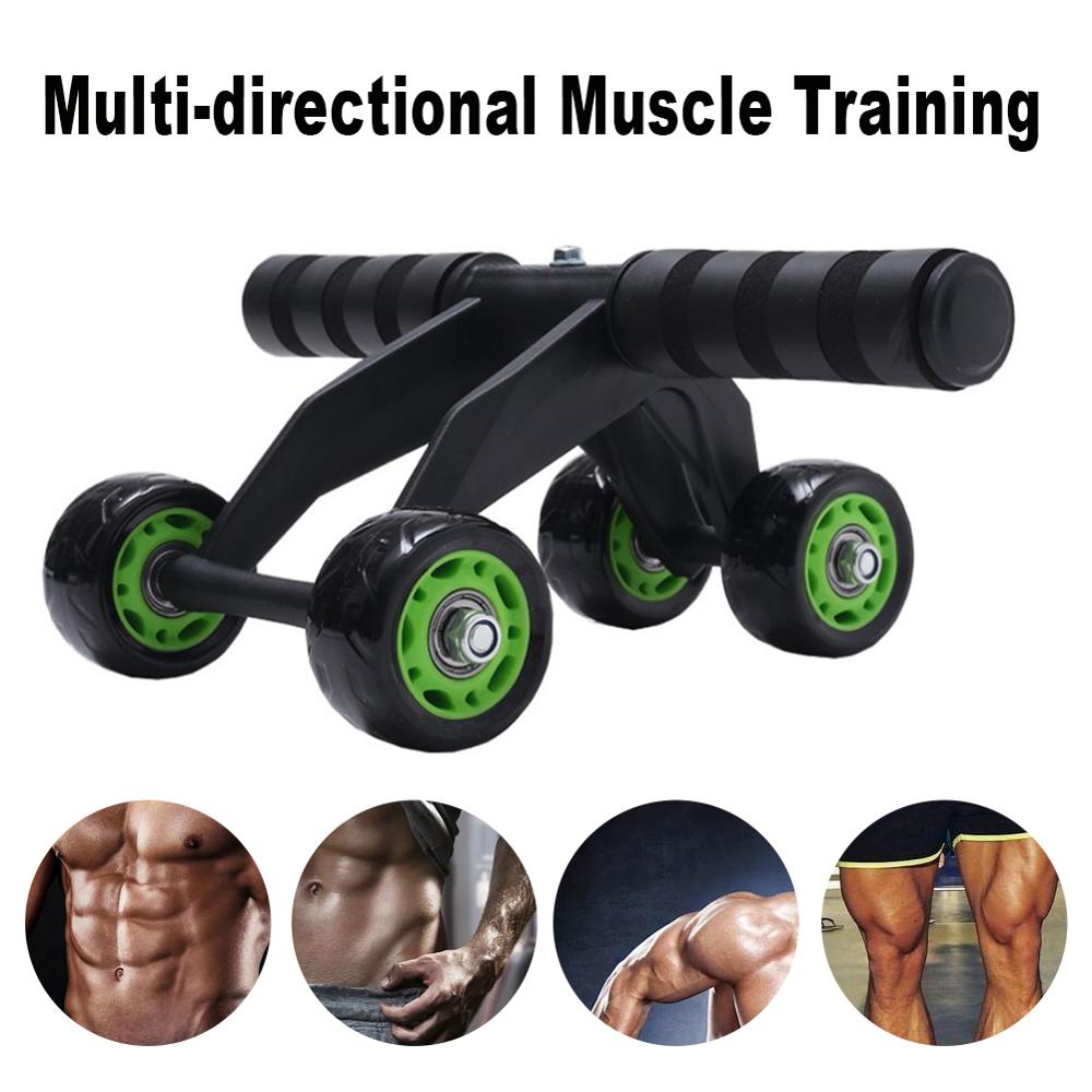 Four-wheeled Abdominal Roller Home Exercise Abdominal Muscle Fitness Equipment null