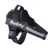 Personalized Dog Harness NO PULL Reflective Breathable Adjustable Pet Harness Vest For Small Large Dog Custom Patch Pet Supplies null