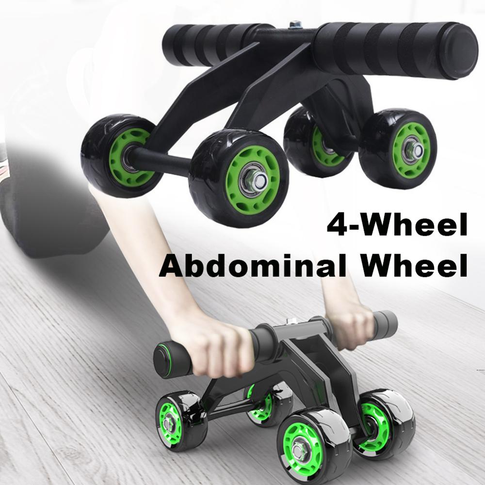 Four-wheeled Abdominal Roller Home Exercise Abdominal Muscle Fitness Equipment null