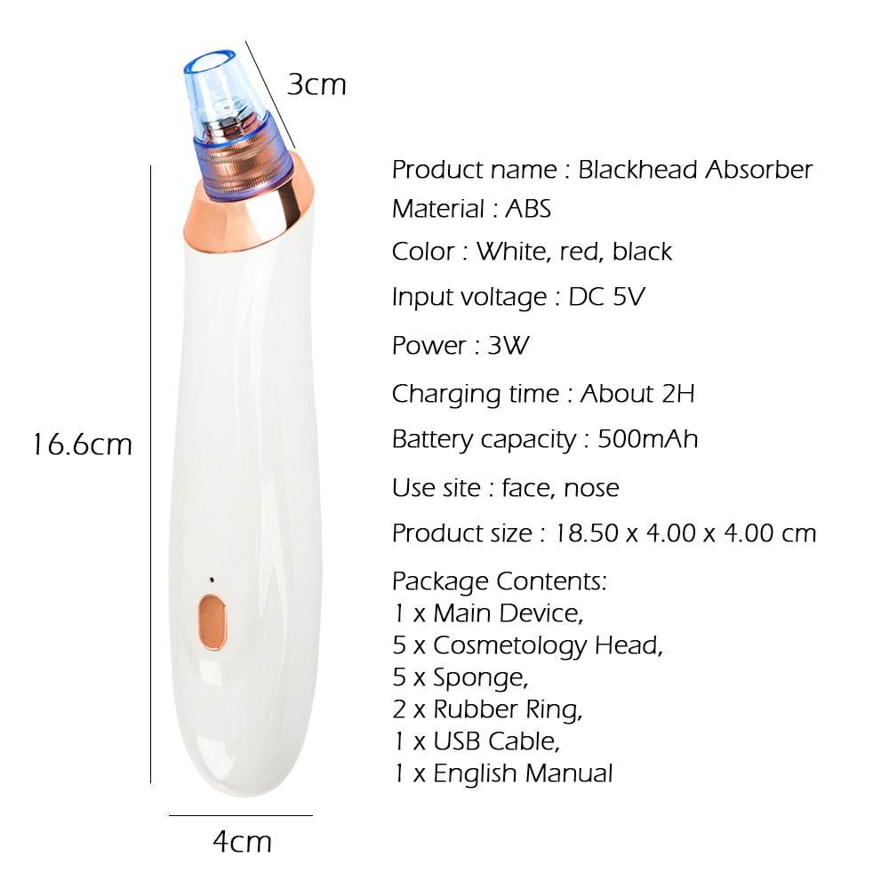 Blackhead instrument pore cleaner to blackhead artifact electric acne machine to blackhead null