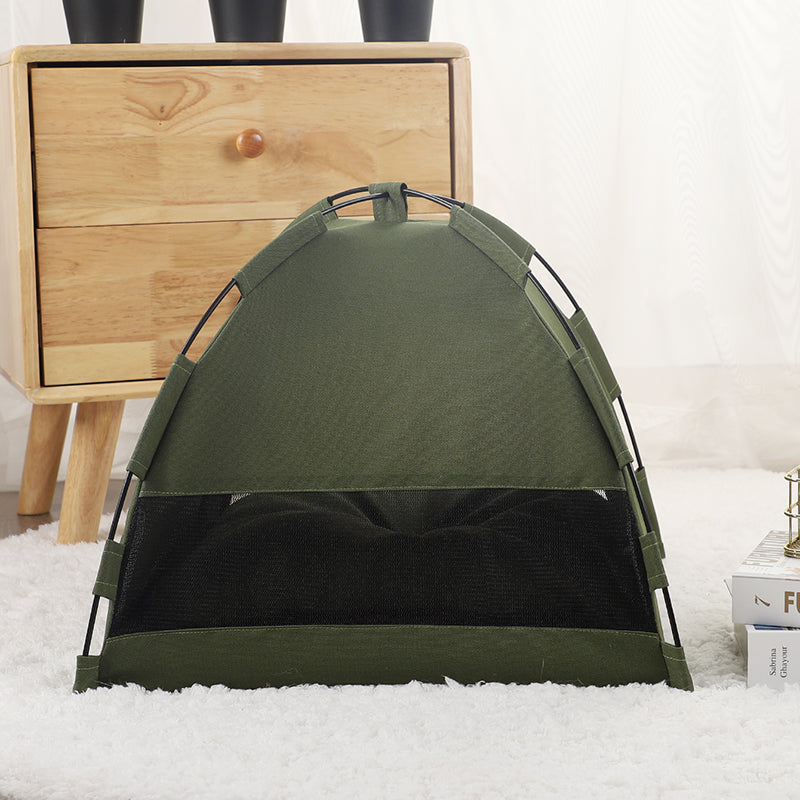 Cat Tent Cooling Mat  Dog House Pet Sofa Camping Dog Bed With Cushion For Dog Kennel Indoor Cat Nest Cat Bed Pets Products null