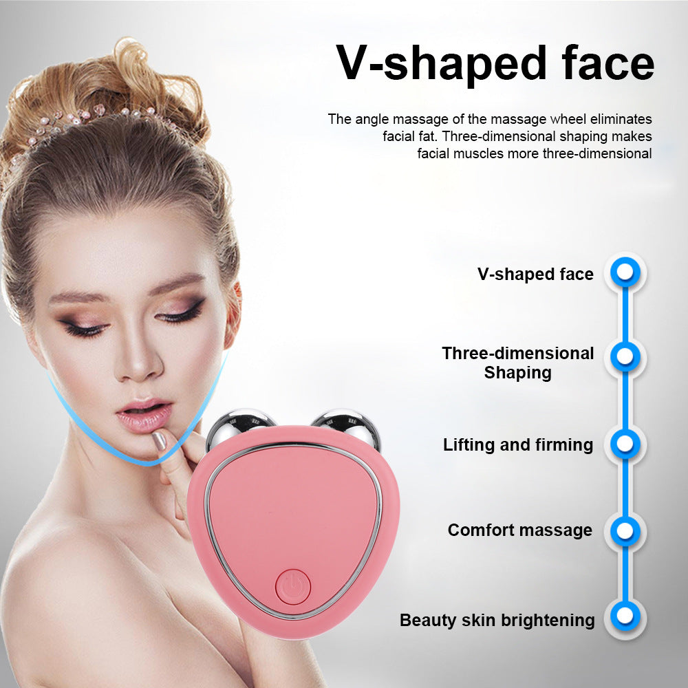Micro Current Beauty Instrument Roller Instrument Beauty Massager Face null