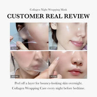Face Night Mask Collagen Wrapping Mask Natural Ingredients Firming Elasticity & Hydration Anti-wrinkle For Skin Care Best Choice For 3C Discount Store