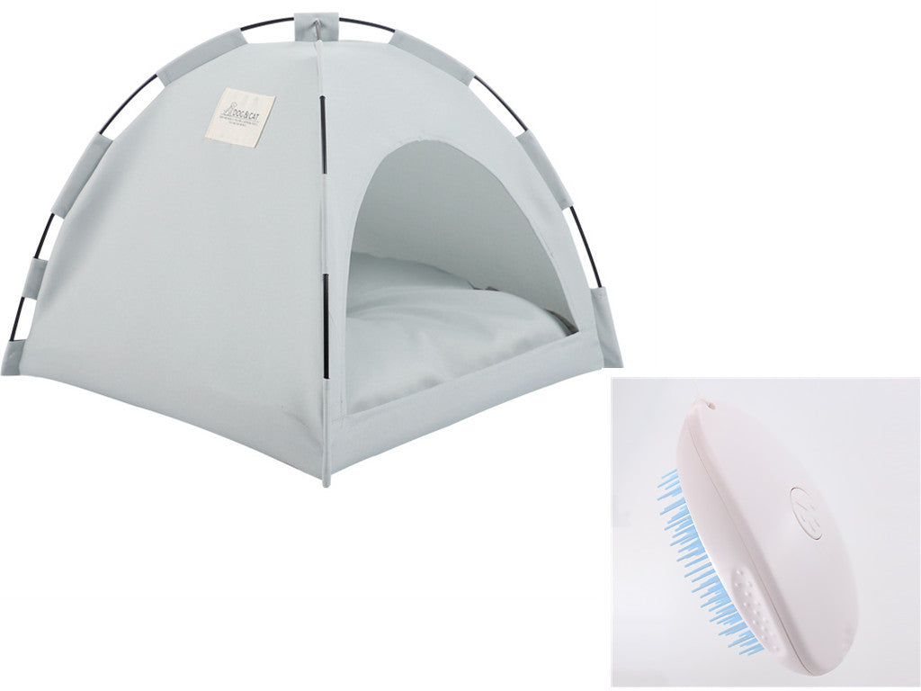 Cat Tent Cooling Mat  Dog House Pet Sofa Camping Dog Bed With Cushion For Dog Kennel Indoor Cat Nest Cat Bed Pets Products null