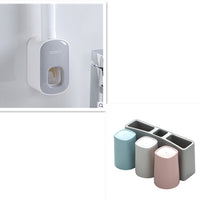 Wall Mounted Automatic Toothpaste Holder Bathroom Accessories Set Dispenser null