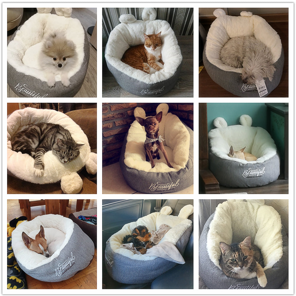 Pet Dog Bed Warming Soft Sleeping Bag Cushion Puppy Kennel null