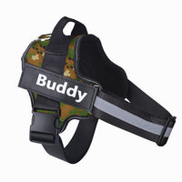 Personalized Dog Harness NO PULL Reflective Breathable Adjustable Pet Harness Vest For Small Large Dog Custom Patch Pet Supplies null