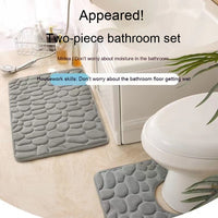 Simple Pebble Memory Sponge U-shaped Floor Mat Best Choice For 3C Discount Store