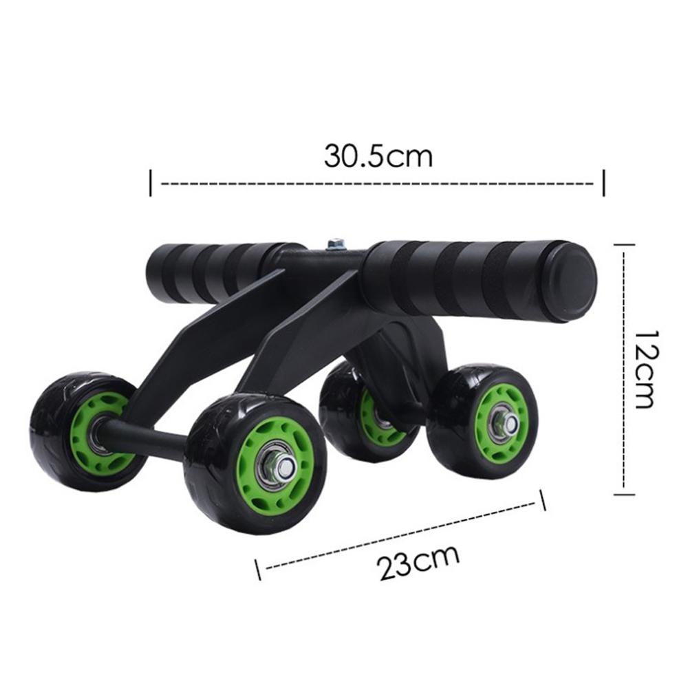Four-wheeled Abdominal Roller Home Exercise Abdominal Muscle Fitness Equipment null