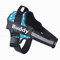 Personalized Dog Harness NO PULL Reflective Breathable Adjustable Pet Harness Vest For Small Large Dog Custom Patch Pet Supplies null