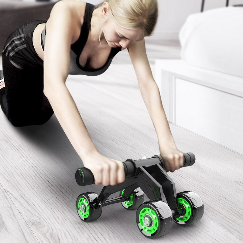 Four-wheeled Abdominal Roller Home Exercise Abdominal Muscle Fitness Equipment null