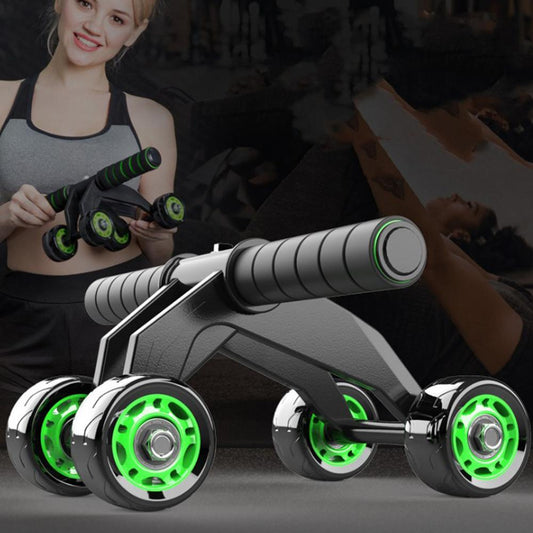 Four-wheeled Abdominal Roller Home Exercise Abdominal Muscle Fitness Equipment null