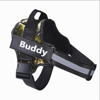 Personalized Dog Harness NO PULL Reflective Breathable Adjustable Pet Harness Vest For Small Large Dog Custom Patch Pet Supplies null