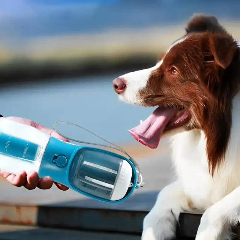Dog Water Cup Drinking Food Garbage Bag Three-in-one Portable Small Multi-functional Pet Cups Pets Supplies null