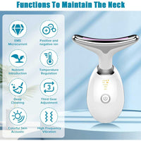 Neck Face Massager Face Sculpting Tool 3 Colour Modes And Vibration For Facial Massager For Double Chin Aura Outlet