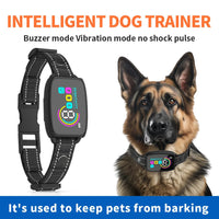 Smart Automatic Anti Barking Dog Collar Rechargeable Bark Stopper Stop Barking HD Digital Display IP67 Waterproof Collar For Dogs Pet Products null