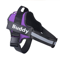 Personalized Dog Harness NO PULL Reflective Breathable Adjustable Pet Harness Vest For Small Large Dog Custom Patch Pet Supplies null