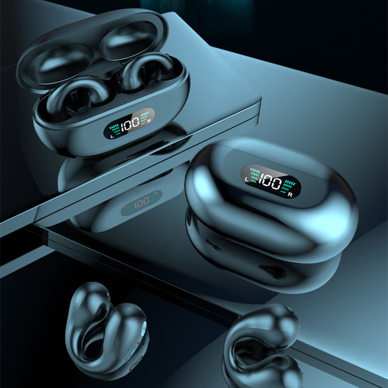 Bone Conduction Headphones TWS Earbuds Ear Clip Bluetooth 5.3 Touch Wireless Earphone In-Ear Bass HIFI Sports Headset null