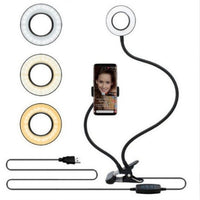 LED Selfie Ring Light for Live Adjustable Makeup Light-8cm Stand null