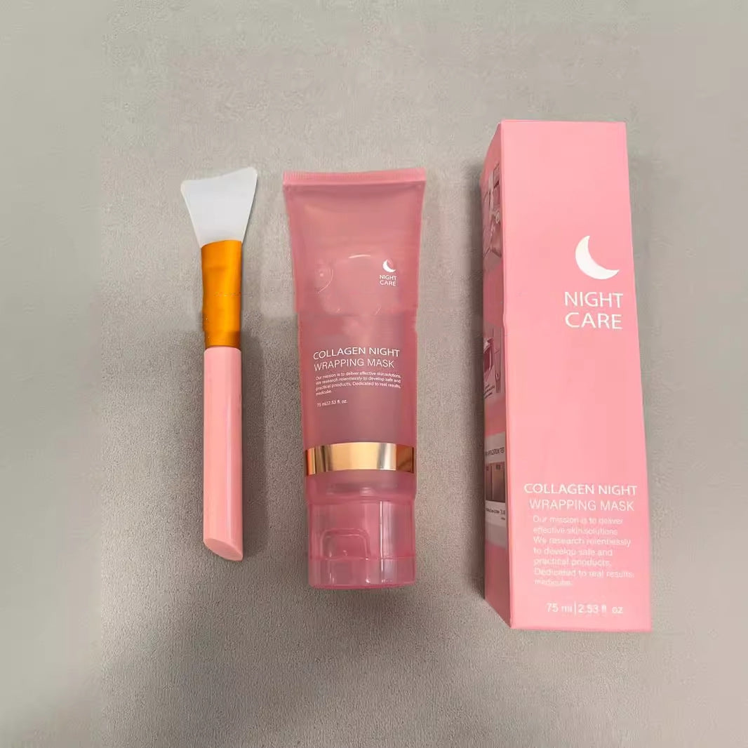 Face Night Mask Collagen Wrapping Mask Natural Ingredients Firming Elasticity & Hydration Anti-wrinkle For Skin Care Best Choice For 3C Discount Store