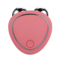 Portable Facial Micro-current Beauty Instrument For Lifting Thinning And Reducing Edema With Double Roller Massager null