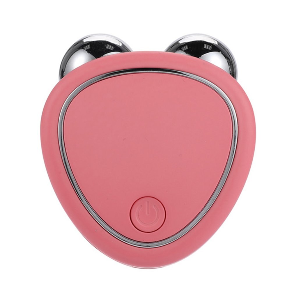 Portable Facial Micro-current Beauty Instrument For Lifting Thinning And Reducing Edema With Double Roller Massager null