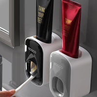 Wall Mounted Automatic Toothpaste Holder Bathroom Accessories Set Dispenser null