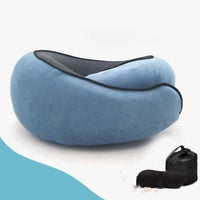Travel Neck Pillow Non-Deformed Airplane Pillow Travel Neck Cushion Durable U-Shaped Travel Memory Cotton Nap Neck Pillow null