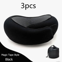 Travel Neck Pillow Non-Deformed Airplane Pillow Travel Neck Cushion Durable U-Shaped Travel Memory Cotton Nap Neck Pillow null