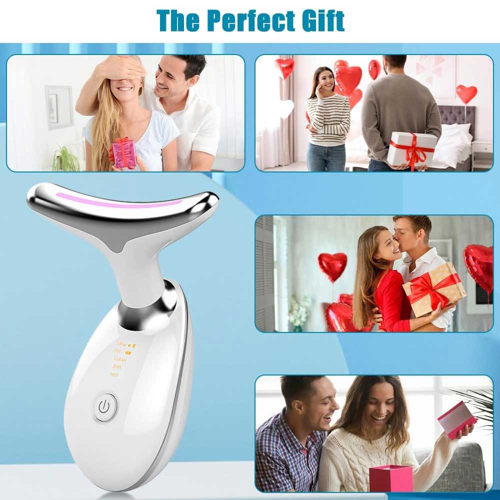 Neck Face Massager Face Sculpting Tool 3 Colour Modes And Vibration For Facial Massager For Double Chin Aura Outlet