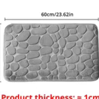 Embossed Microfiber Anti Slip Pebble Bath Mat LuminaHome Store