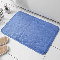 Embossed Microfiber Anti Slip Pebble Bath Mat LuminaHome Store
