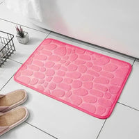 Embossed Microfiber Anti Slip Pebble Bath Mat LuminaHome Store