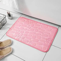 Embossed Microfiber Anti Slip Pebble Bath Mat LuminaHome Store