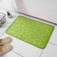 Embossed Microfiber Anti Slip Pebble Bath Mat LuminaHome Store