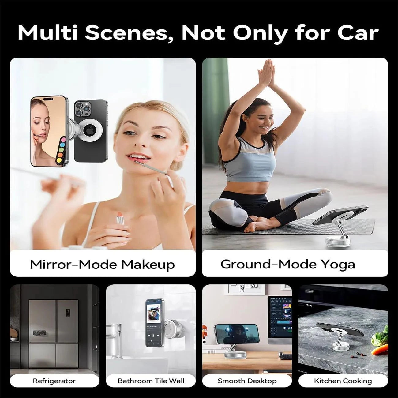 2026 Magnetic vacuum  car phone holder 360 adjustable mount Stone's Store