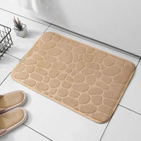 Embossed Microfiber Anti Slip Pebble Bath Mat LuminaHome Store