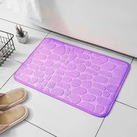 Embossed Microfiber Anti Slip Pebble Bath Mat LuminaHome Store