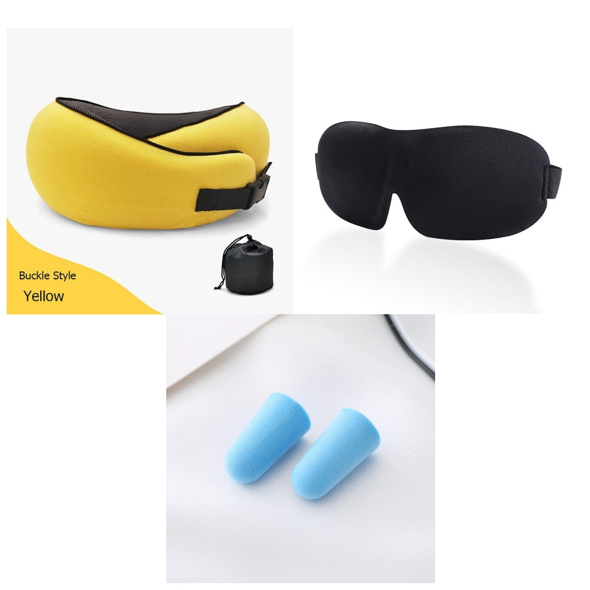 Travel Neck Pillow Non-Deformed Airplane Pillow Travel Neck Cushion Durable U-Shaped Travel Memory Cotton Nap Neck Pillow null